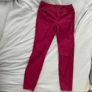 Size 4 Magenta/Fuchsia LOFT Pants